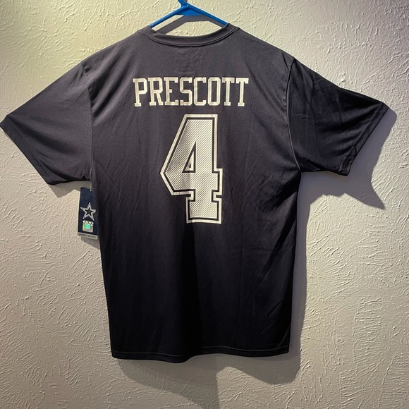 Dallas Cowboys Dak Prescott Jersey Style T Shirt - Picture 3 of 6